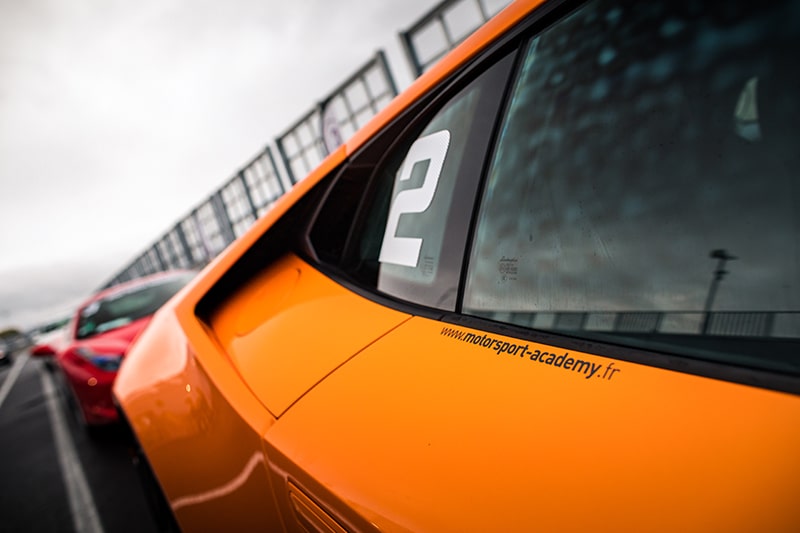 Zoom vitre arrière Lamborghini Huracan Circuit