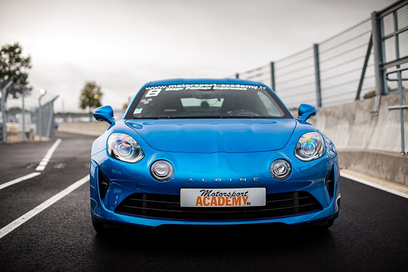 Alpine A110S Circuit Le Mans vu de nez Motorsport Academy